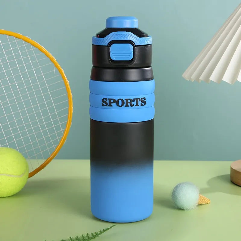Sports stainless steel temperature control water bottle 650ml