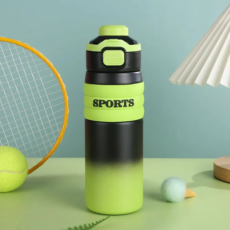 Sports stainless steel temperature control water bottle 650ml