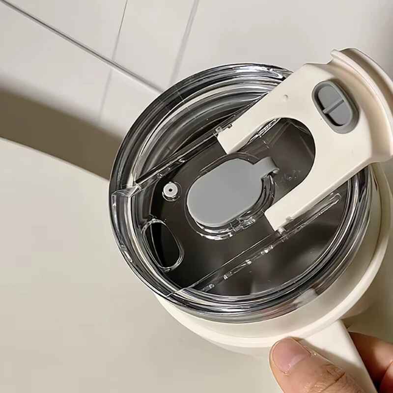 Sitarayuri Coffee Stainless Steel Vacuum Insulated Tumbler With Lid Straw And Handle 1250ml