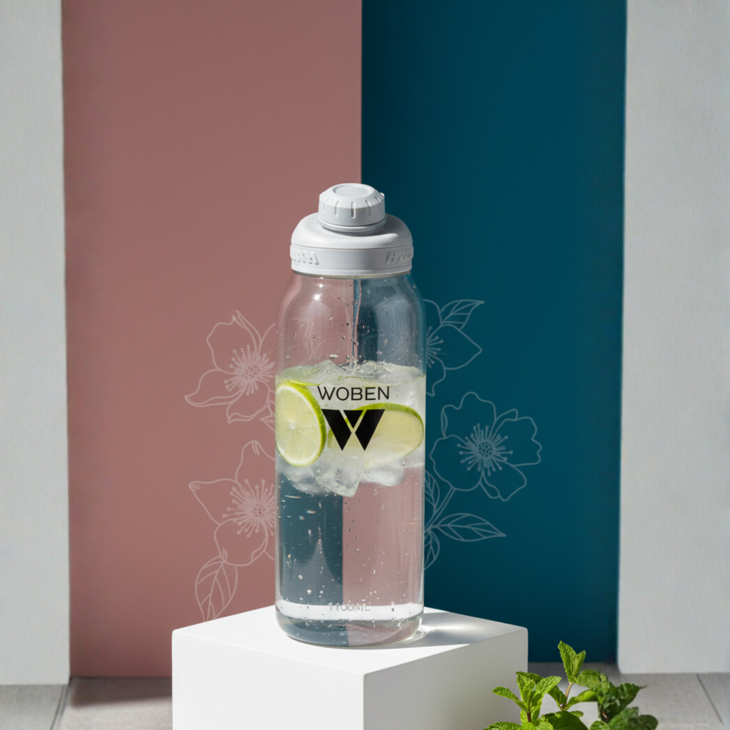 Woben plastic water bottle 1100ml