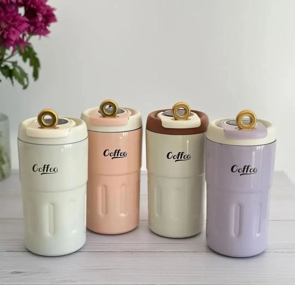 Coffee insulated stainless steel mug 500ml