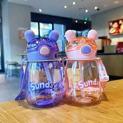 Cute Rabbit Ear water bottle 650ml