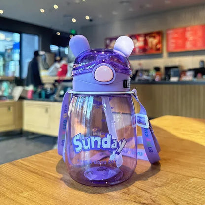 Cute Rabbit Ear water bottle 650ml