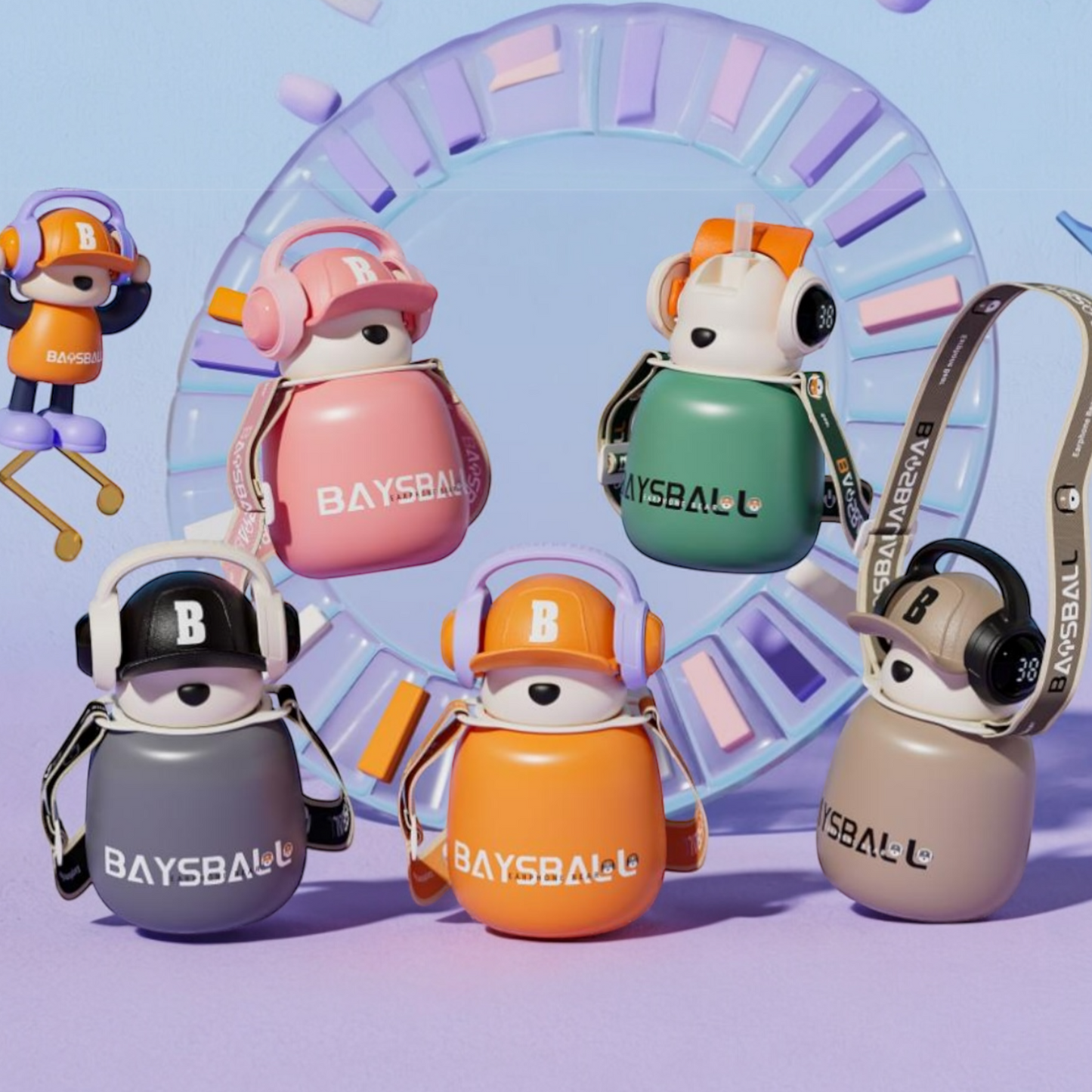 Baysball stainless steel temprature control  bottle 460ml