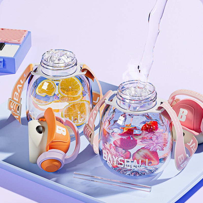 Baseball plastic water bottle 650ml