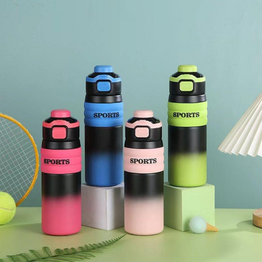 Sports stainless steel temperature control water bottle 650ml