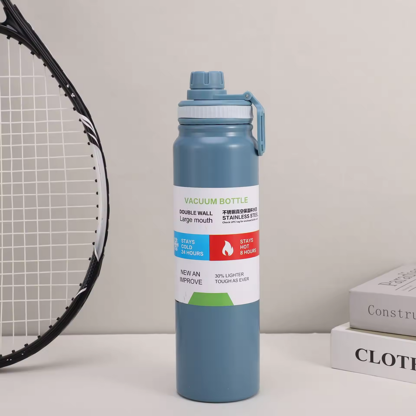 Vacuum bottle insulated stainless steel 1000ml